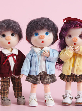ob11娃衣 校服套装 12分bjd衣服 美结猪 GSC PICCODO molly娃衣