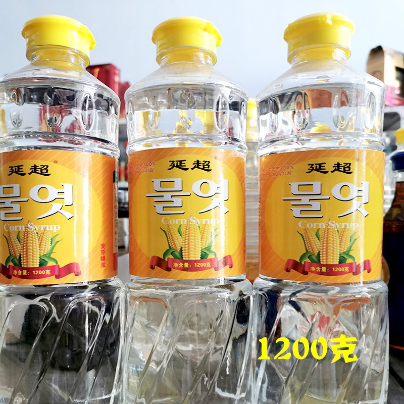 麦芽糖浆1200克4瓶 包邮 延超韩式糖稀料理鸡西冷面辣白菜