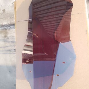 适用光阳RacingX150 改装加高风挡 直线风挡150ADV适用前挡风板