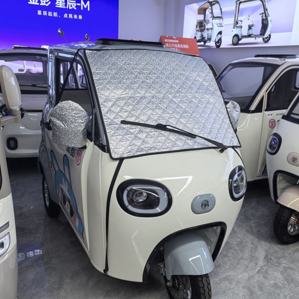 适用适金彭雪宝三轮篷车图片