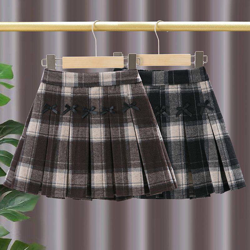 女童半身裙秋冬新款儿童洋气格子裙百褶裙中大童冬季毛呢短裙百搭,童装/婴儿装/亲子装,半身裙,淘宝优惠券,粉丝福利购,淘宝优惠卷