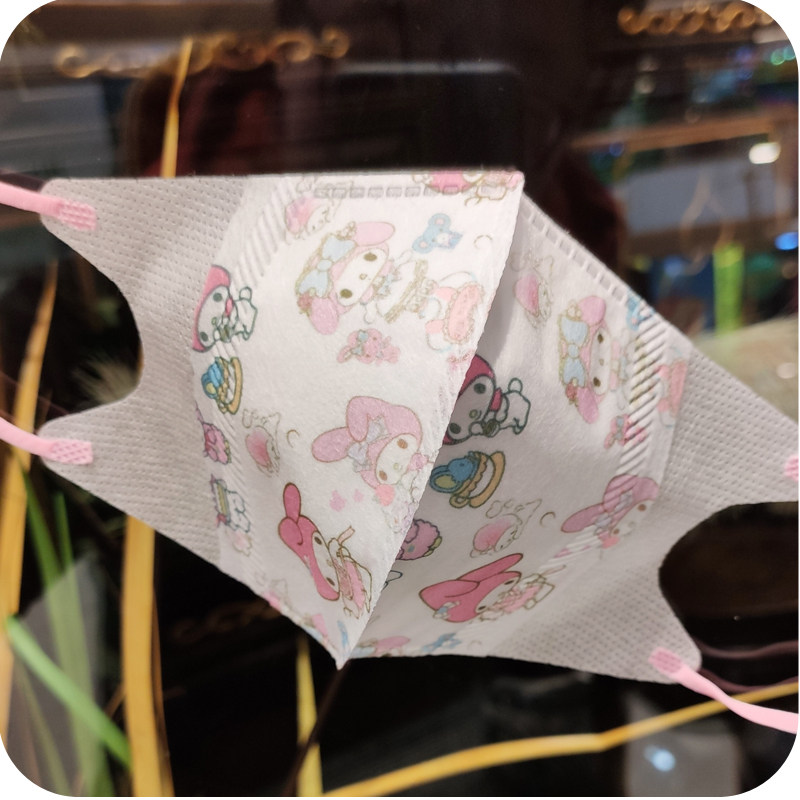 ins美乐蒂可爱卡通幼儿儿童一次性防护专用3d立体口罩男女童宝宝