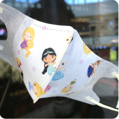3d立体口罩印花公主可爱儿童女