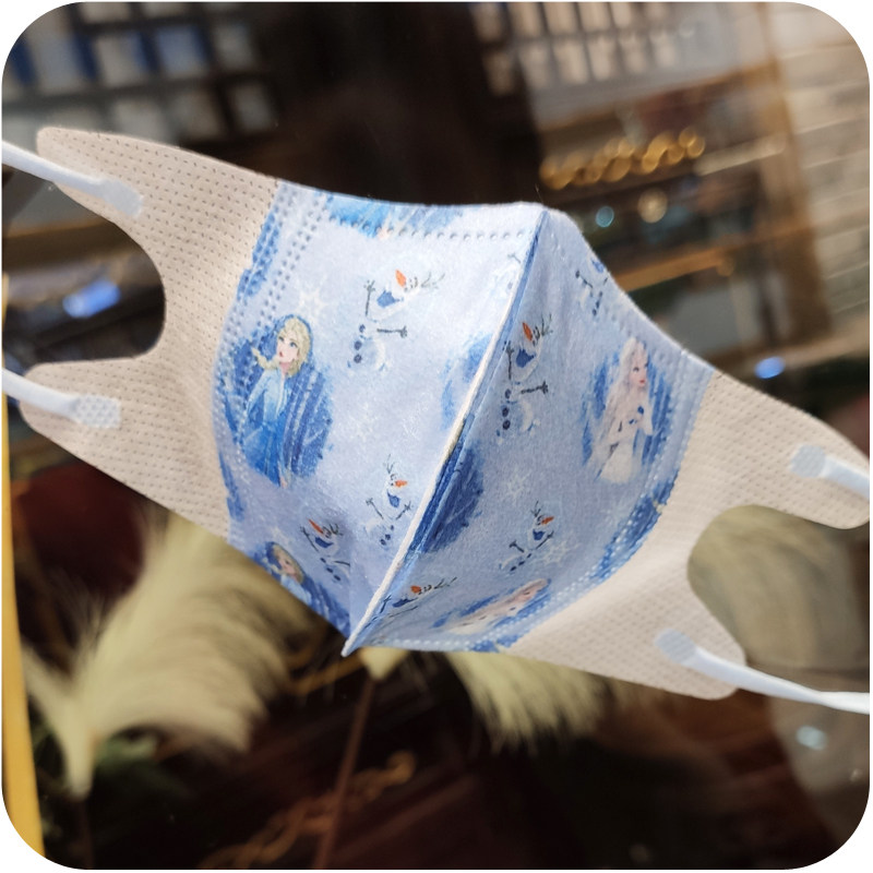 冰雪奇缘儿童3d立体一次性口罩女宝宝可爱卡通爱莎艾莎公主口耳罩