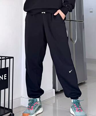 耐克Nike Dri Fit男子针织运动休闲束脚宽松卫裤长裤 FZ0225-010