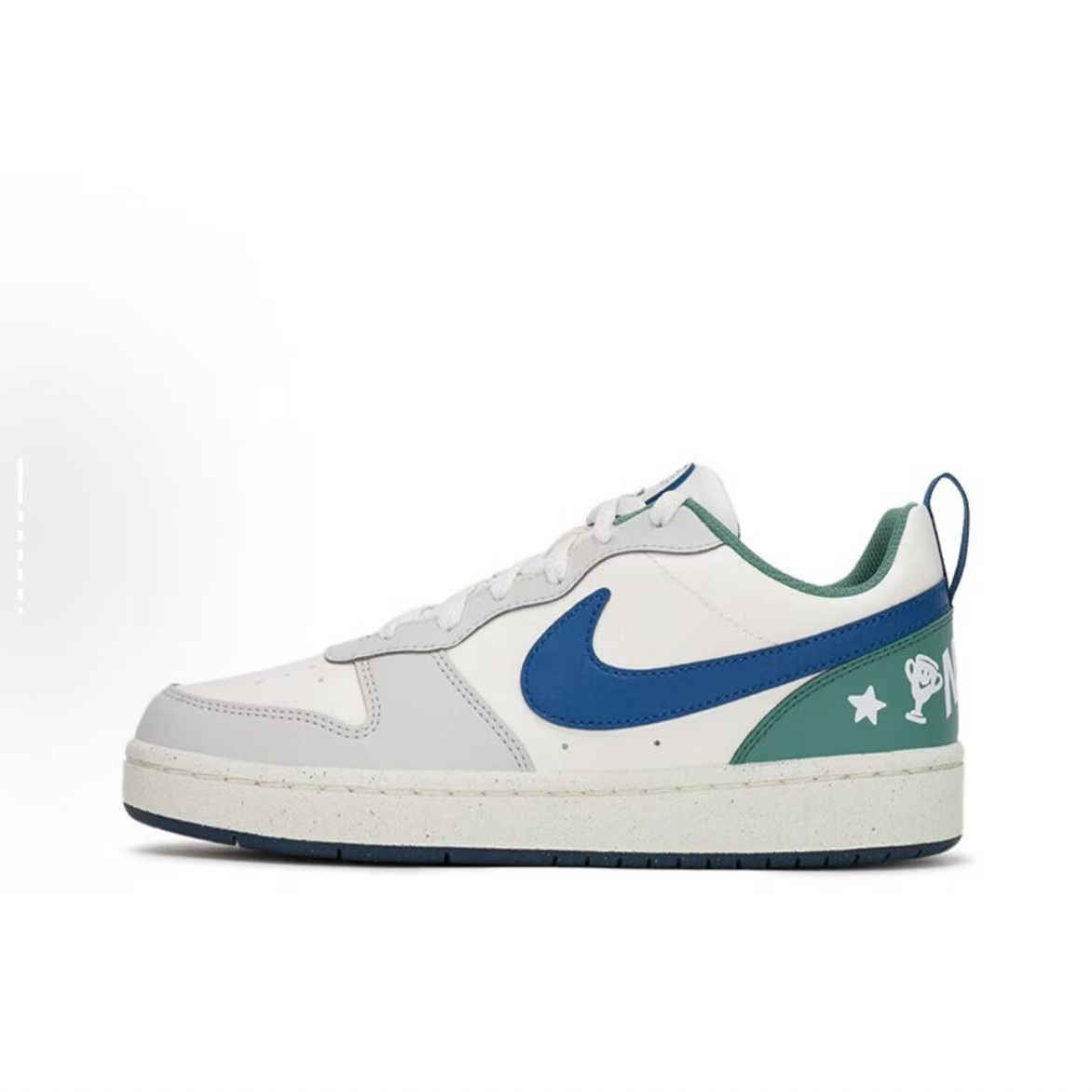 正品耐克Nike Court女子大童灰白复古经典低帮休闲板鞋HM3722-141