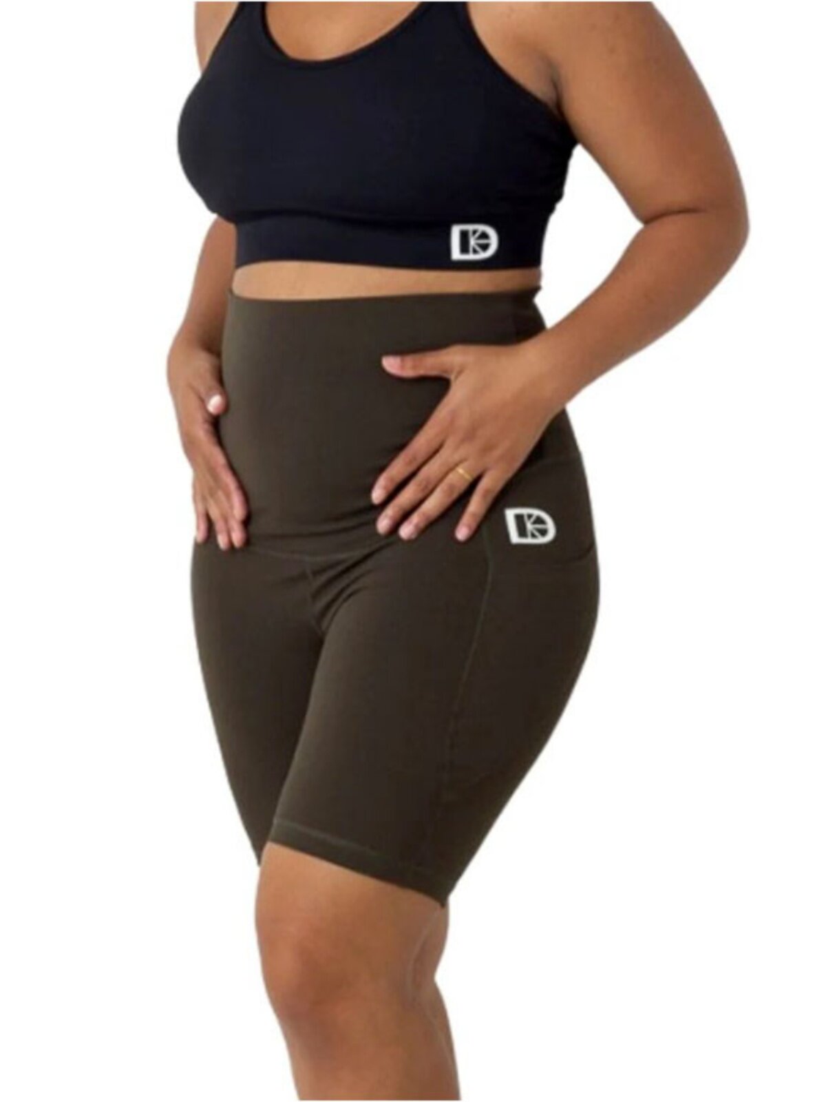 대외 무역 여성 요가 출산 반바지 허리 커버 배꼽 하이 웨이스트 타이트 피트니스 스포츠 5 점 바지 형성 블랙