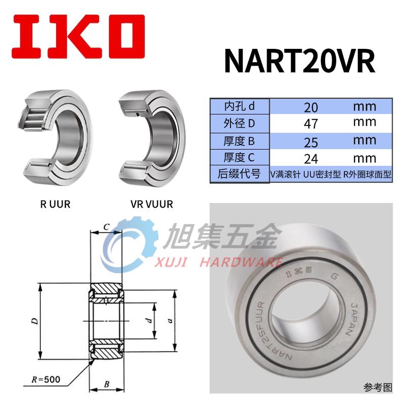 新款日本进口 NURT20-1 NART20R VR UUR VUUR滚子从动轴承包邮