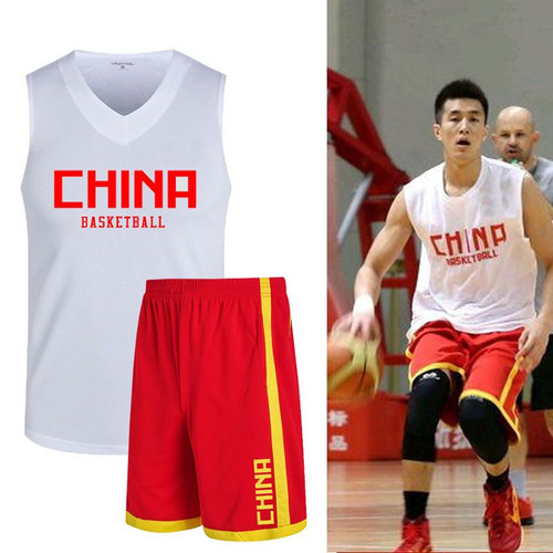 中国队定制男女背心篮球服套装