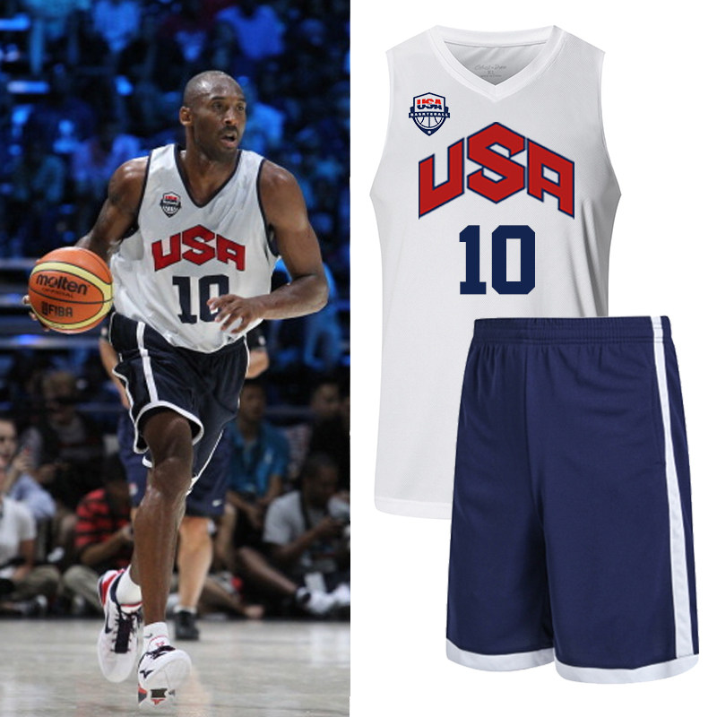 科比球衣10号篮球服套装男女篮球训练服比赛队服个性定制diy订做