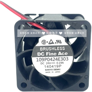 三洋SANYO 109P0424E303/G304/G301/G3013 24V 4028散热风扇0.19A