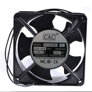 AC220V 全新正品 S2HL SA12038B2 240V机柜散热风扇 CAC风扇12038