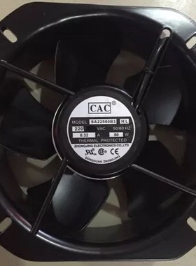 全新CAC SA22580B3 HL 220V 0.32A 80W全金属耐高温散热风扇22580