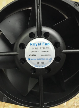Royal Fan TR755D T655DG/T656DV-TP T750/T755DX 耐高温风扇200V