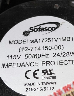 台湾SOFASCO SA17251V1MBT/V2HBT 115V/220V 17251耐高温散热风扇