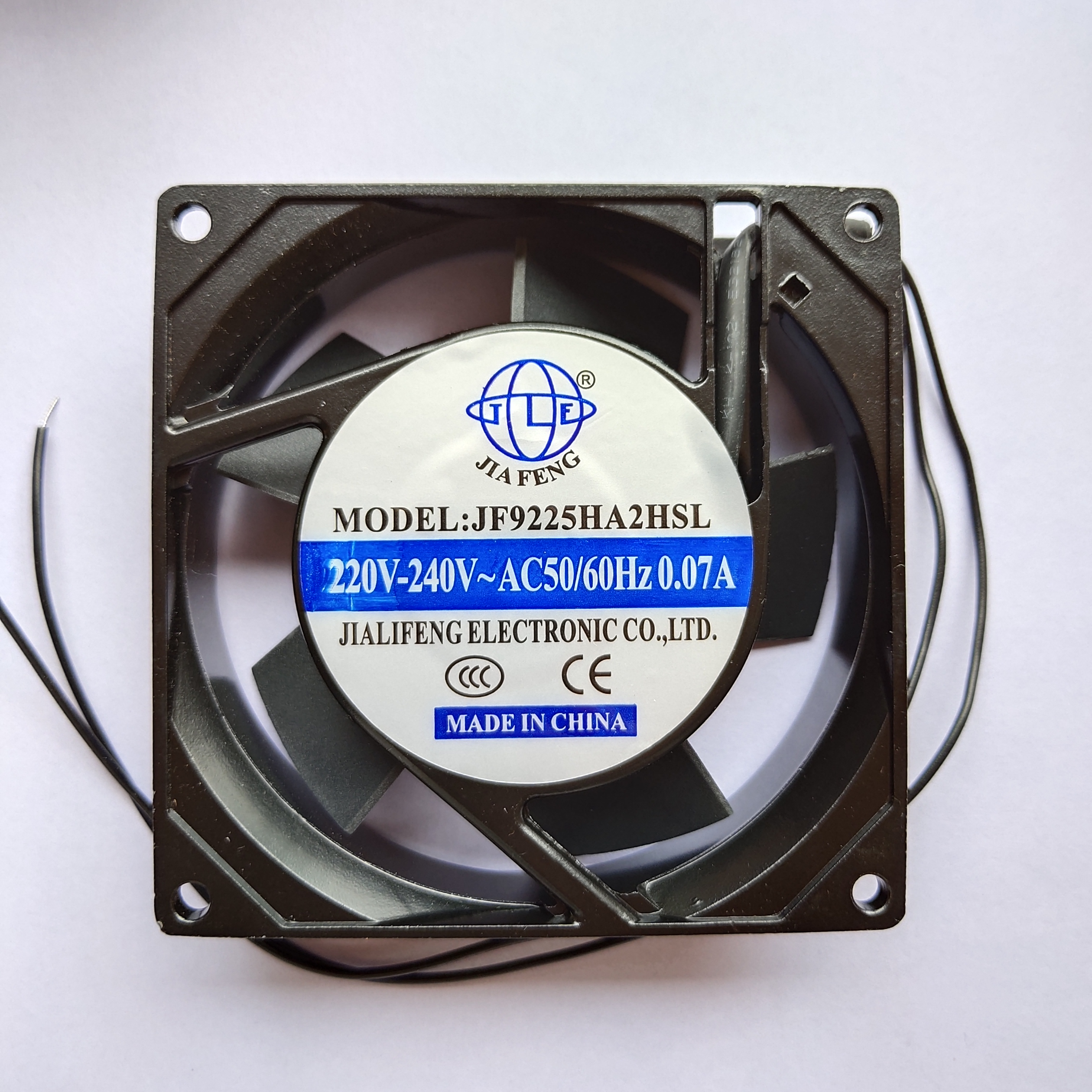 全新JIA FENG JF8025 9225 12025  20060 HA2HSL/HBL机柜风扇220V