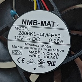 NMB全新 7015 2806KL-04W-B56/76 12V 7厘米CPU四线PWM散热风扇