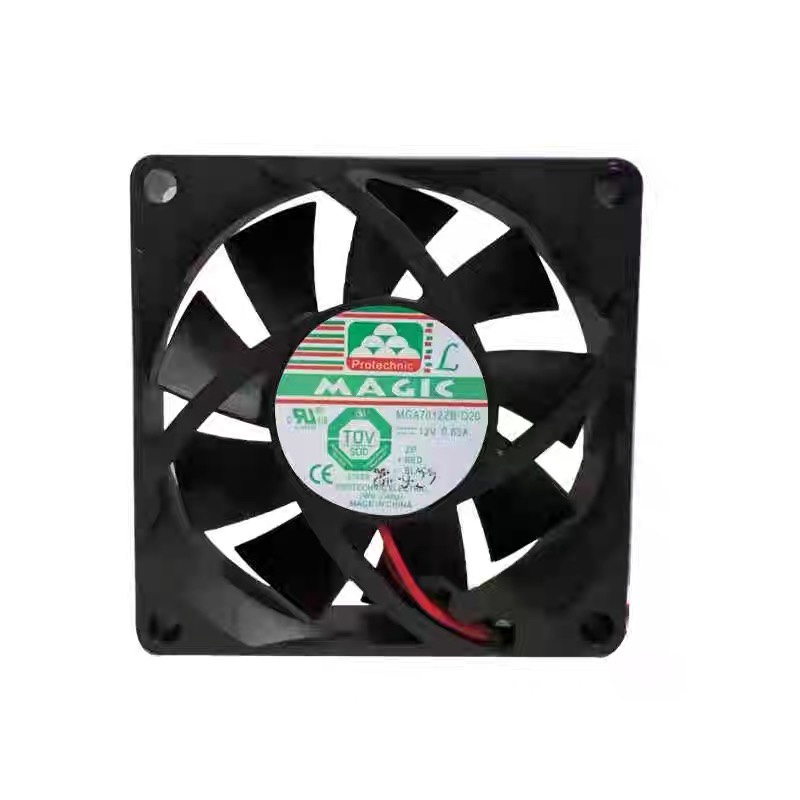 全新永立 MGA7012ZB-O20 12V 0.63A 7020 7厘米电源机箱散热风扇