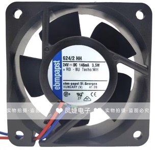 624 24V HHPR EBMPAPST 2HH 6025變頻器散熱風(fēng)扇