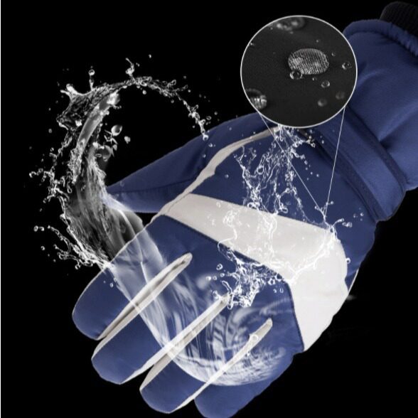 冬季保暖手套加绒加厚滑雪手套男户外电动车骑行防寒触屏防水手套