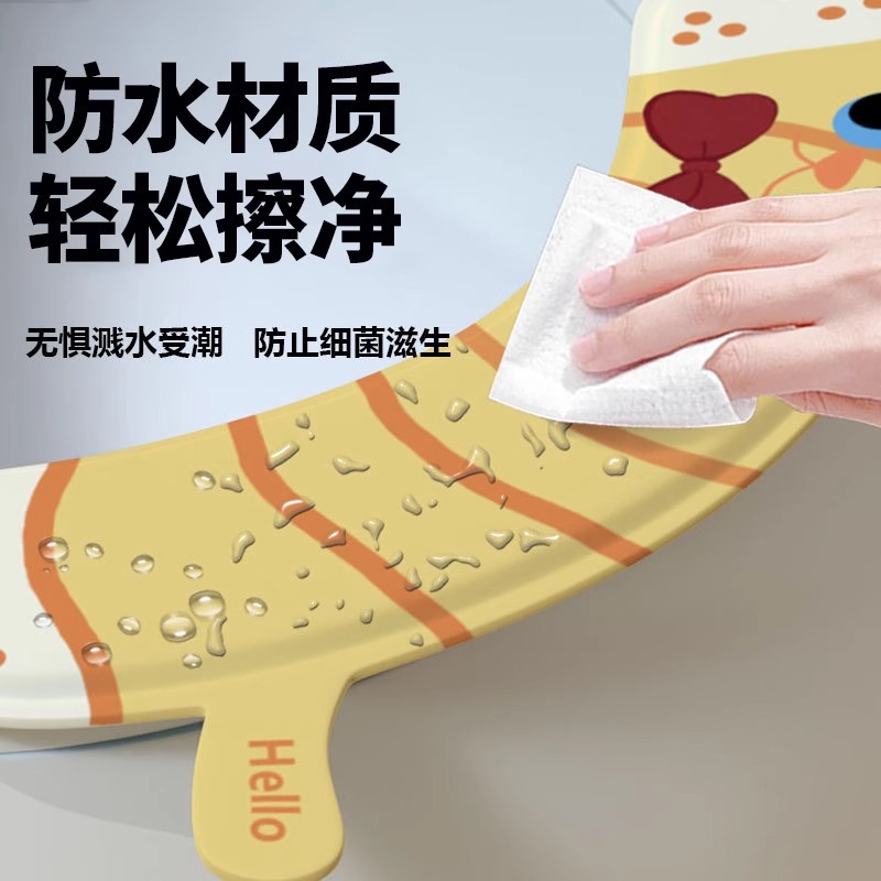 新款可爱猫马桶垫四季通用防水家用粘贴式厕所夏季坐垫坐便垫
