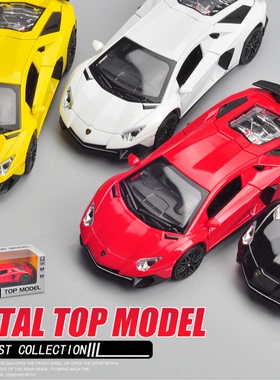 合金车模 1：32 兰博基尼LP750跑车 汽车成品模型