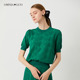 百搭针织衫 欧柏兰奴冰丝圆领短袖 韩版 时尚 T恤女宽松2023夏装 新款