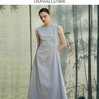 【柳哥来了】欧柏兰奴OL连衣裙女夏新款