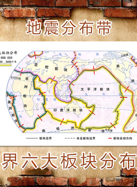 巨幅世界教学海报装饰画
