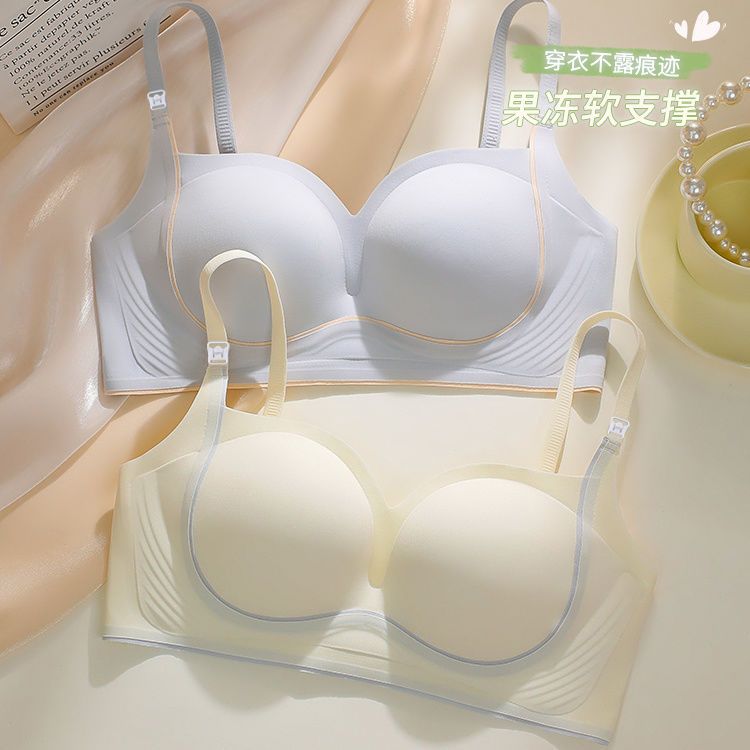 孕妇哺乳期内衣上开扣聚拢收副乳喂奶文胸罩杯性感文胸小胸新款