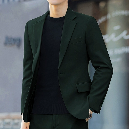 Мужской классический костюм для отдыха, демисезонный осенний комплект, 3 предмета, изысканный стиль, в корейском стиле