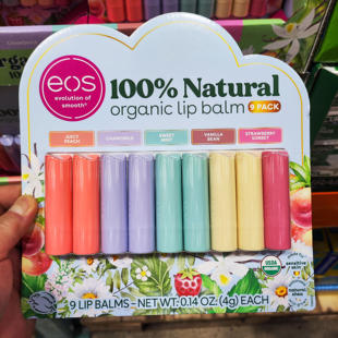 美国直邮EOS伊欧诗果味缤纷系列保湿润唇膏丰润保湿养护唇部9支
