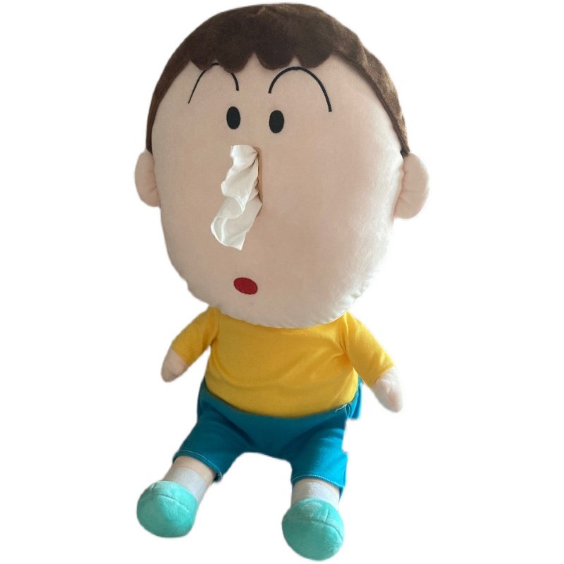 阿呆抽纸盒 阿呆抽纸玩偶流鼻涕 蜡笔小新周边办公室个性摆件礼物