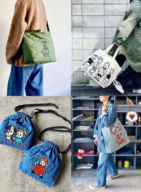 可爱日系质感托特包大容量单肩包#原田治Osamu goods“昭和可爱”