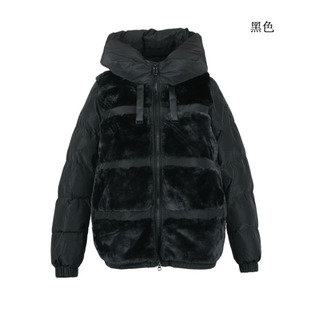 女装 W2628W冬装 外套潮棉袄 连帽纯色保暖加厚冬季 G意大利轻奢