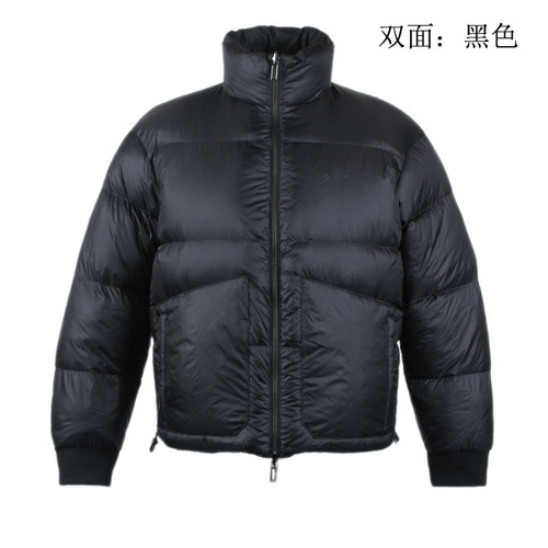 意大利奢级 羽绒服男装冬季白鸭绒加厚羽绒服纯色外套 双面穿立领 - 封面