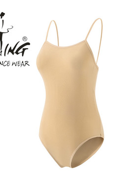 陈婷肉色高跨莫代尔高弹无痕贴身打底连体内衣芭蕾舞吊蹈带形体服