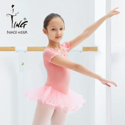 ting陈婷女童芭蕾短袖幼儿园纱裙