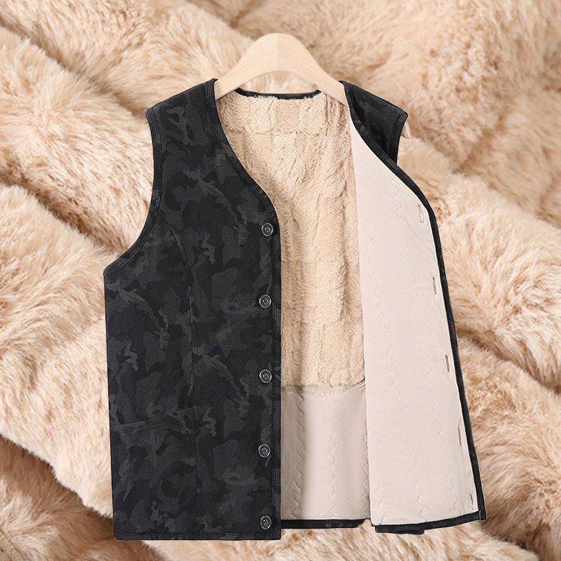中老年男士马甲加绒加厚保暖背心爷爷装坎肩开衫保暖爸爸马甲外套,男装,中老年上装,淘宝优惠券,粉丝福利购,淘宝优惠卷