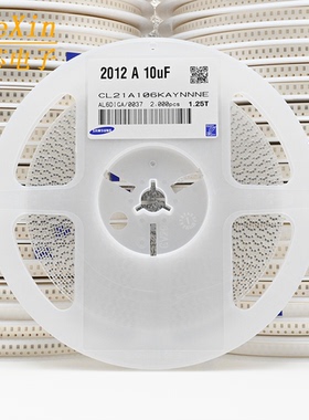 0805贴片电容 2012电容器 CL21A106KA 25V106 10UF 10% 1盘2000个