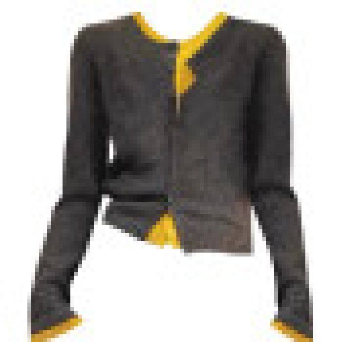 实价不减【绵羊绒】假两件针织开衫秋冬设计感美拉德穿搭短款毛衣