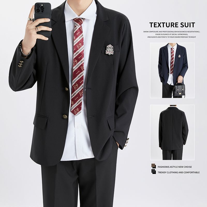 成人礼西装男高中生dk外套jk制服情侣日系学院风西服套装休闲班服
