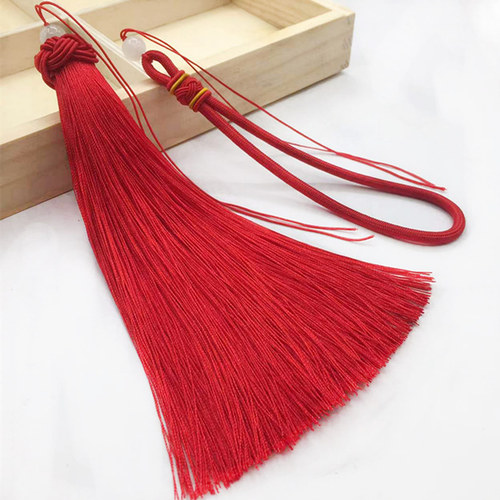 玉珠手把绳流苏穗子DIY车挂配饰