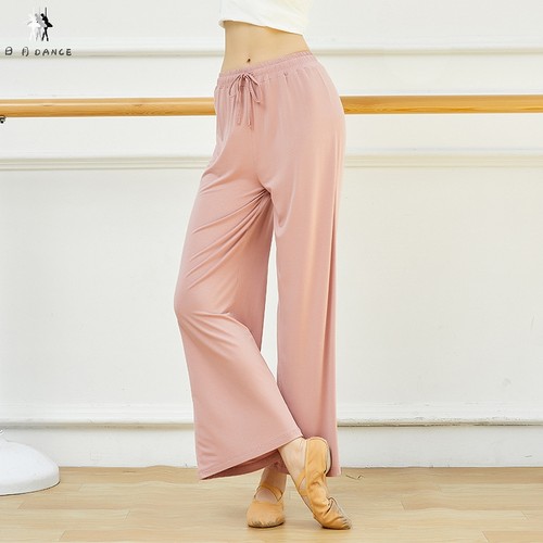 新款莫代尔高腰舞蹈裤透气舒适