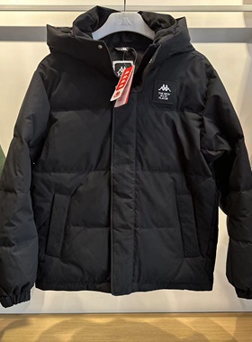 新款现货 卡帕 Kappa 经典戴帽拉链羽绒服 防寒服保暖｜K0C72YY61