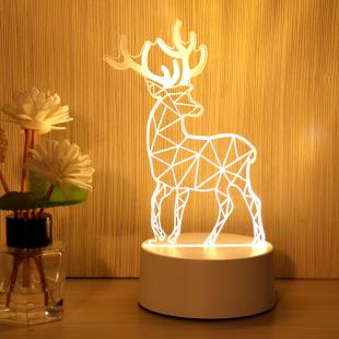 创意小夜灯插电款 梦幻卧室床头灯儿童睡眠可爱情人生日母亲节礼物