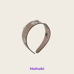 HOHOKI原创度假玄白花朵防滑简约发饰发箍