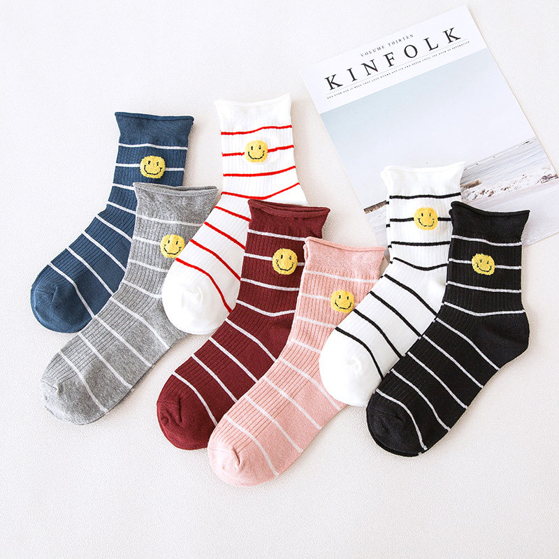 Socks Girls Tube socks Korean Edition College wind lovely Thin section white Paige stripe Cotton socks Long solar systemin the Lingerie/Men's underwear/Tracksuit , Sock/Bottoming socks/Stockings/Legs socks  category - from Buy2taobao.com to provide professional Taobao agent buy service