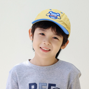 男女童棒球帽夏季 卡通防晒鸭舌帽中大童透气可调帽围户外出游百搭