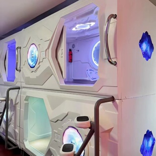 太空舱睡眠舱胶囊床单人旅馆办公室机场酒店民宿宿舍休息舱睡眠仓